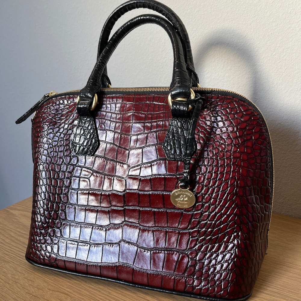 Gorgeous burgundy Brahmin handbag